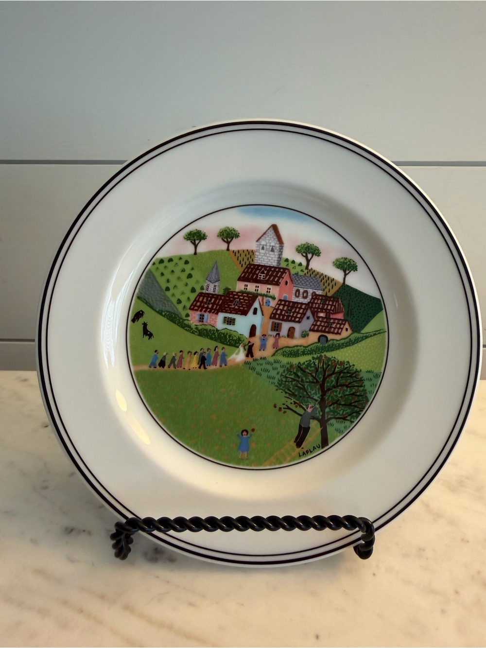 Villeroy & Boch Naïf Wedding Procession Small Plate set of 2 NEW